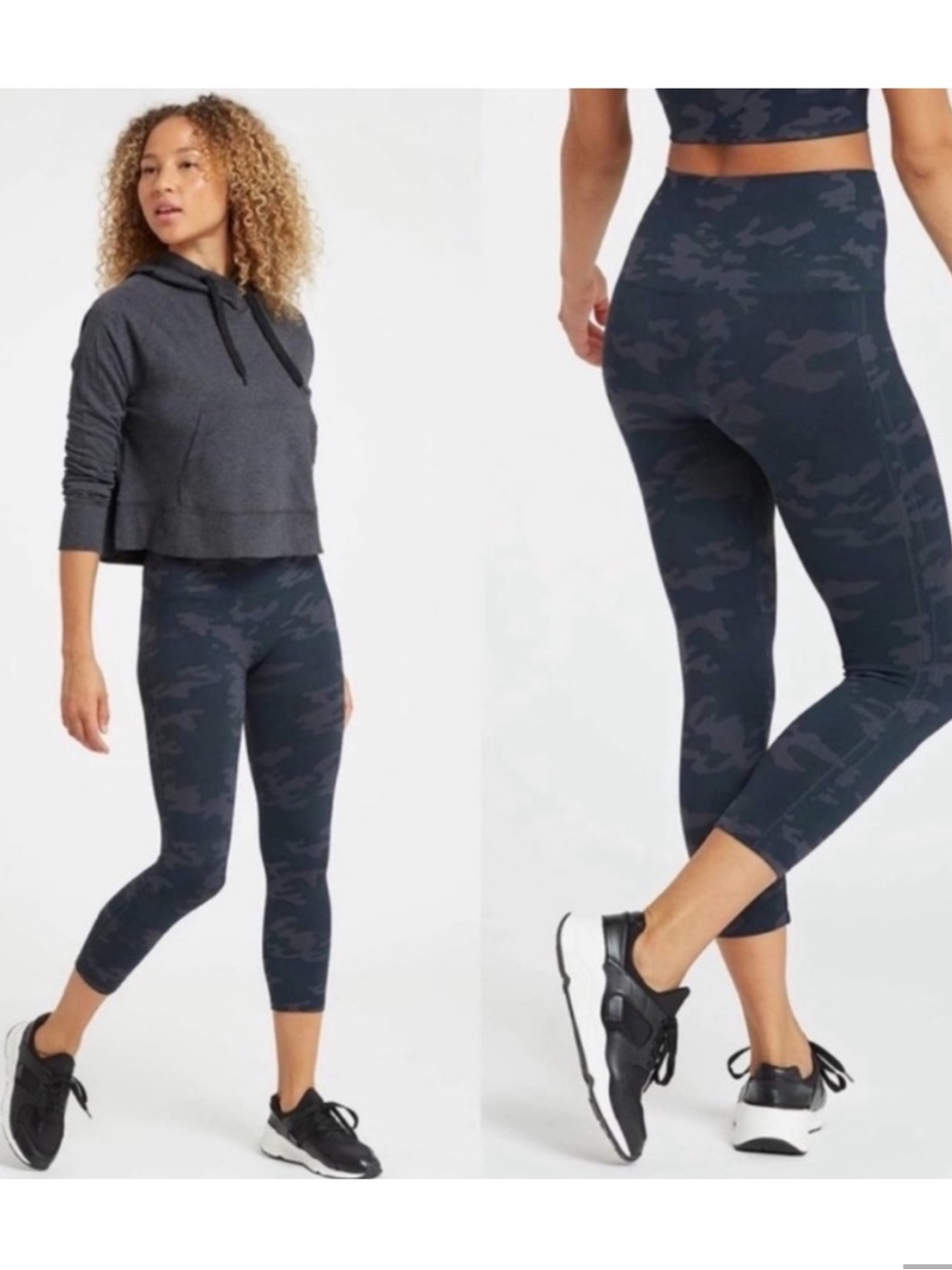 SPANX High Rise Camo Look At Me Now Cropped Leggings